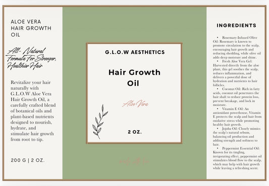 G.L.O.W Aloe Vera Hair Growth Oil